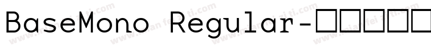 BaseMono Regular字体转换